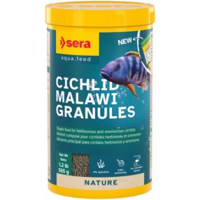   Sera Cichlid Malawi Granules | Algaevő sügérek granulált alapelesége – 1000 ml (565g)