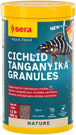 Sera Cichlid Tanganyika Granules | Színfokozó granulátum sügéreknek – 1000 ml / 565 g