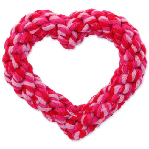 Repti Plnet Heart cotton rope toy | Játék (rágókötél, szív forma) kutyák részére - 11 cm