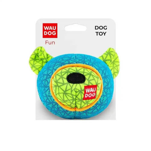 WAUDOG Fun Bear Toy | Játék (medve / kék) kutyák részére - 12x11 cm