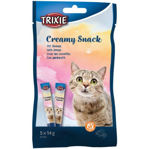 Trixie | Creamy Snack | Jutalomfalat | Garnélarák - 5x14 g