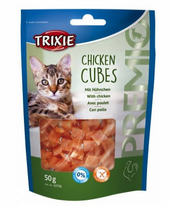 Trixie | Premio Chicken Cubes | Jutalomfalat | Csirke - 50 g