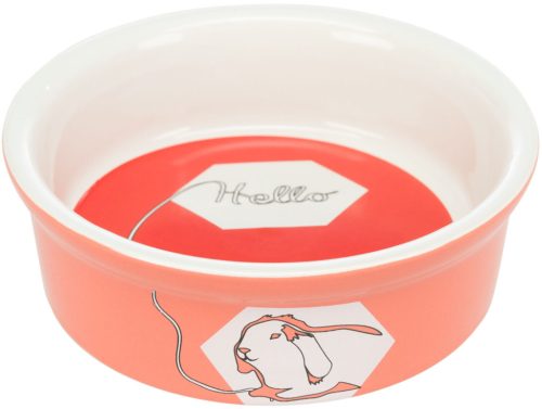 Trixie Ceramic Bowl | Mintás kerámia tál nyulak részére – 240 ml / Ø 12 cm