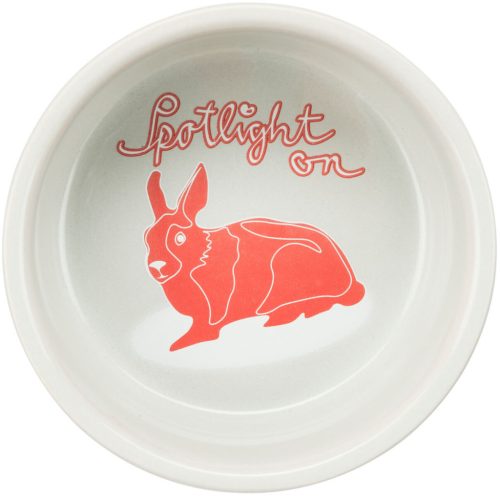 Trixie Ceramic Bowl | Pöttyös kerámia tál nyulak részére – 250 ml / Ø 11 cm