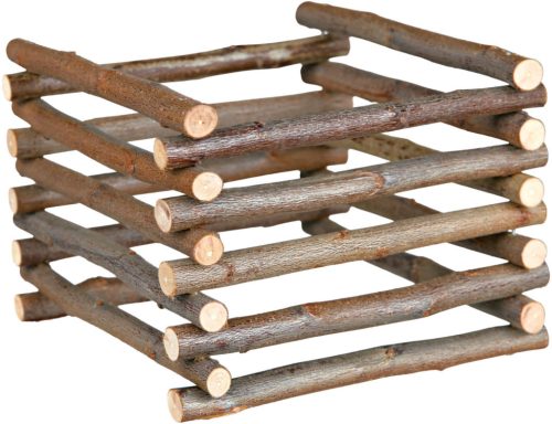 Trixie Standing Hay Manger | Fűzfából készült álló szénatartó – 15 × 11 × 15 cm