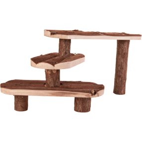   Trixie Natural Living Steps | Kéregfa lépcső és feljáró rágcsálók részére – 38 × 24 cm