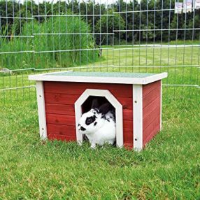   Small Animal Home | Kültéri fa odú és házikó nyulaknak, tengerimalacoknak – 50 × 30 × 37 cm
