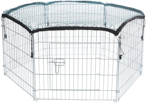 Trixie Outdoor Run | Galvanizált fém kifutó védőhálóval rágcsálók számára – 6 db 63 × 58 cm-es elem