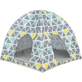   Trixie WigWam Sunny | Mintás pihenősátor tengerimalacok és nyulak részére – 37 × 35 × 37 cm