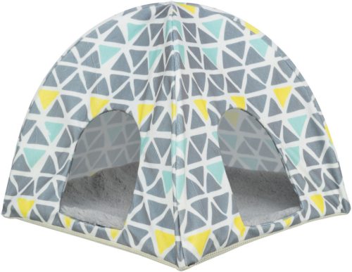Trixie WigWam Sunny | Mintás pihenősátor tengerimalacok és nyulak részére – 37 × 35 × 37 cm