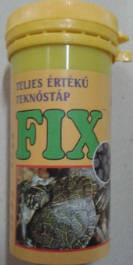 Fix 6 | Teljes értékű szemcsés teknőstáp (sárga) vízi teknősök részére – 50 ml