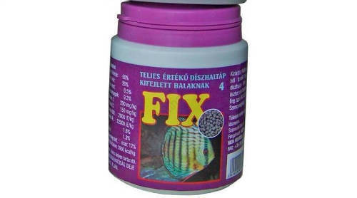 Fix 4 | Teljes értékű szemcsés díszhaltáp (lila) fejlett halak részére – 200 ml