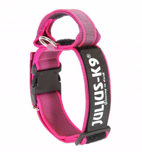 Julius K-9 | Color&Gray nyakörv, pink-szürke - 40 mm/38-53 cm