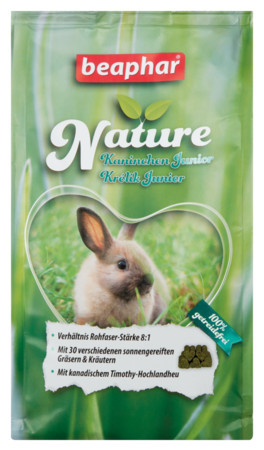 Beaphar Nature Junior | Teljes értékű eleség fiatal nyulaknak - 750g