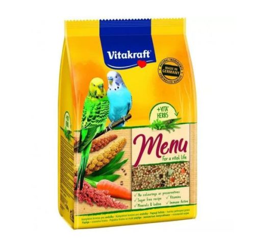 Vitakraft | Menu (Hullámos papagáj) - teljes értékű eledel - 500g