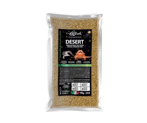 Haquoss | Desert Yellow Calcium Sand | Emészthető kalciumos homok hüllők számára - 10 Kg