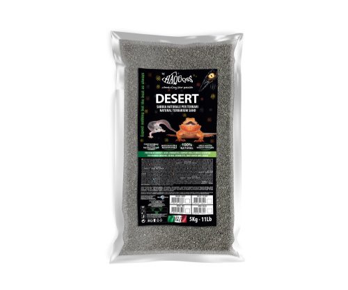 Haquoss | Desert Black Calcium Sand | Emészthető kalciumos homok hüllők számára - 5 Kg