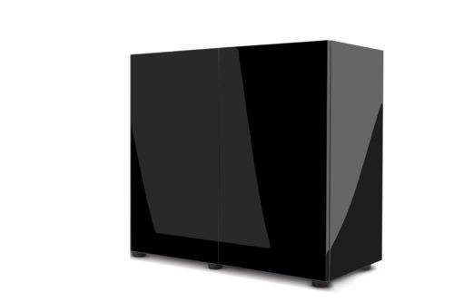 AquaEl Cabinet Glossy Black | Szekrény (fényes,fekete) - 80x35 cm 