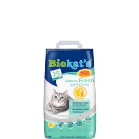   Gimpet Biokats Bianco Fresh | Csomósodó macskaalom friss illattal - 5 Kg