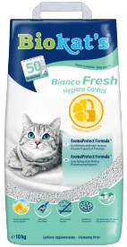 Gimpet Biokats Bianco Fresh | Csomósodó macskaalom friss illattal - 10 Kg