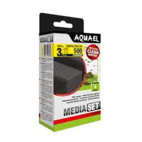   AquaEl Media Set Unifilter/UV 500 Standard - cserélhető szivacsbetét - 3 db