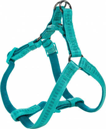 Trixie | Softline Elegance Touring Harness | Túra hám (óceánkék,petrolkék) kutyák részére (M) - 50-65 cm 