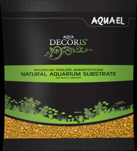 AquaEl Decoris Yellow | Akvárium dekorkavics (sárga) - 1 Kg