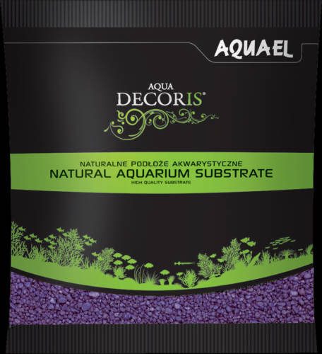 AquaEl Decoris Purple - Akvárium dekorkavics (lila) 2-3mm - 1 kg