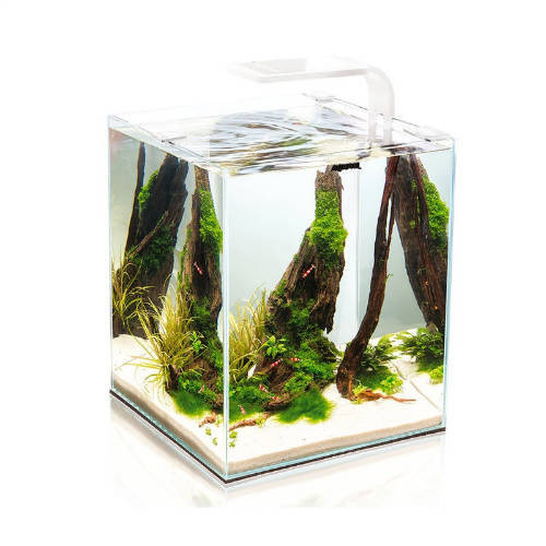 Aquael Shrimp Set Smart Day&Nnight 30 black | Nano akvárium (fehér) garnélarákoknak és kisebb halaknak - 29x29x35 cm