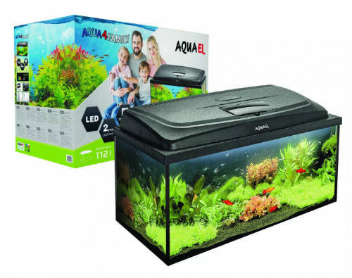 AquaEl Leddy AQUA4 Family Rec | Akvárium szett (fekete) - 80x35x40 cm