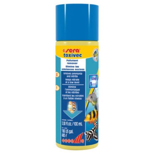 Sera Toxivec | Azonnali elsősegély és károsanyag-eltávolító vízelőkészítő – 100 ml