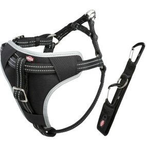   Trixie Car Harness Comfort | Biztonsági hám autóba - fekete | (L) kutyák részére - 65-88 cm / 23 mm
