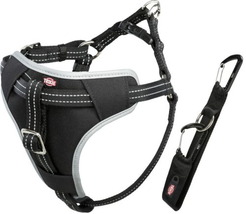 Trixie Car Harness Comfort | Biztonsági hám autóba - fekete | (L) kutyák részére - 65-88 cm / 23 mm