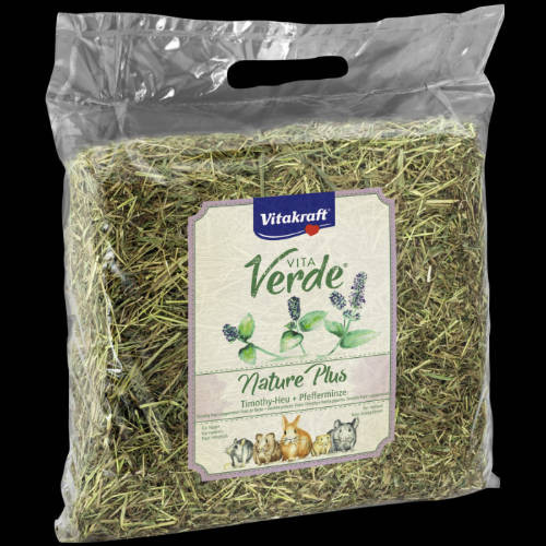 Vitakraft Vita Verde Heu + Pfefferminze | Alpesi réti széna rágcsálóknak | Borsmentás - 500 g