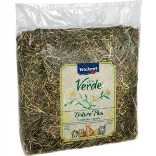 Vitakraft Vita Verde Heu + Kamillel | Alpesi réti széna rágcsálóknak | Kamillás - 500 g