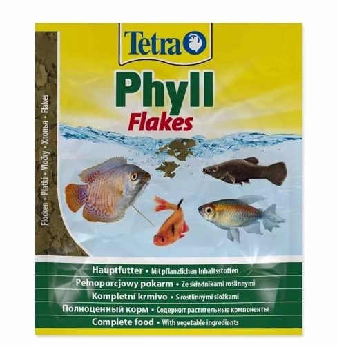 Tetra | Phyll Flakes | Lemezes táplálék | Díszhalak számára - 12 g