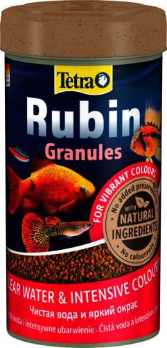 Tetra Rubin Granules | Prémium színfokozó szemcsés eleség minden díszhal számára – 250 ml