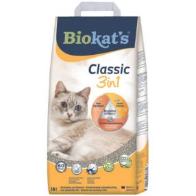   Gimpet Biokats Classic 3 in 1 | Csomósodó macskaalom - 10 L