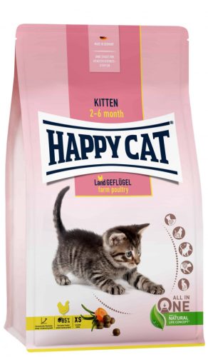 Happy Cat Kitten Land Geflugel | Baromfi ízű száraz macskatáp - 4 Kg