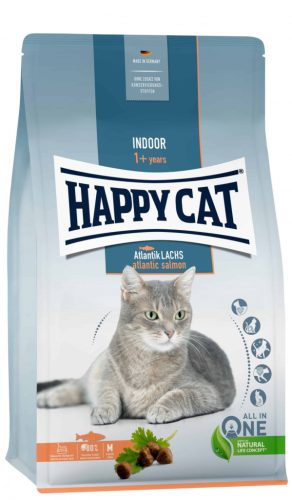 Happy Cat Indoor Atlantik Lachs | Lazac ízű száraz macskatáp - 4 Kg