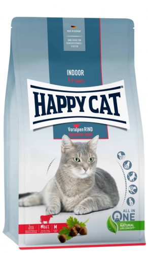 Happy Cat Indoor Voralpen Rind | Marha ízű száraz macskatáp - 4 Kg