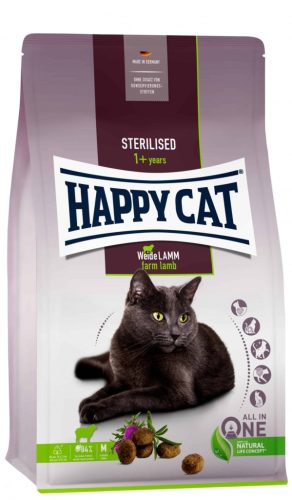 Happy Cat Sterilised Weide-Lamm | Bárány ízű száraz macskatáp - 1,0 Kg