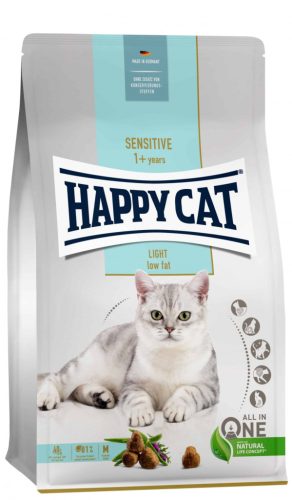 Happy Cat Sensitive Light Adult | Baromfi és gyógynövény ízű száraz macskatáp - 10 Kg