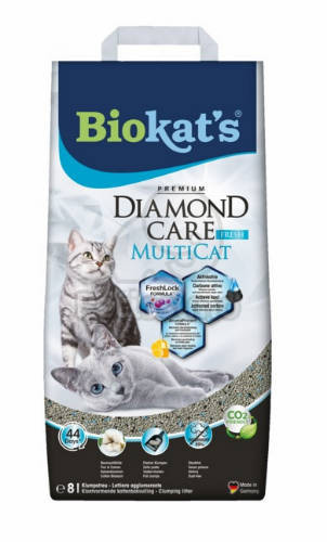 GIMPET BIOKAT'S DIAMOND CARE | MULTCAT FRESH | Macskaalom - 8 L