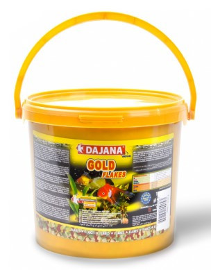 DAJANA | GOLD |  Lemezes haltáp vödrös - 5 L