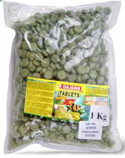 DAJANA | TABLETY | Tabletta zacskós, haltáp - 1 Kg