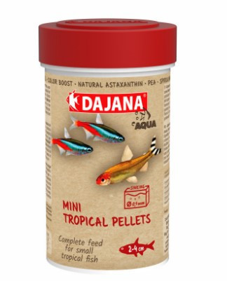 Dajana | Mini Tropical Pellets | Mini trpópusi pellet, haltáp - 100 ml