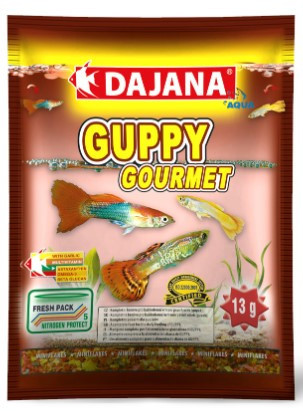 DAJANA | GUPPY | Lemezes haltáp zacskós - 13 g