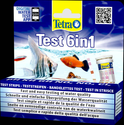 Tetra | Test 6 in 1 | Vízminőség teszt akváriumokhoz - 25 csík