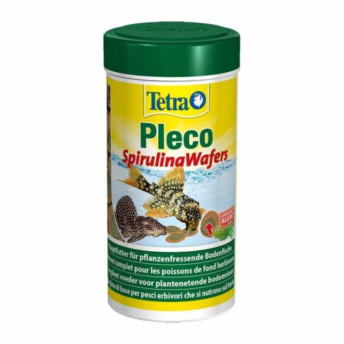 Tetra | Pleco | Spirulina Wafer | Díszhaltáp | Trópusi halak részére - 250 ml/105 g